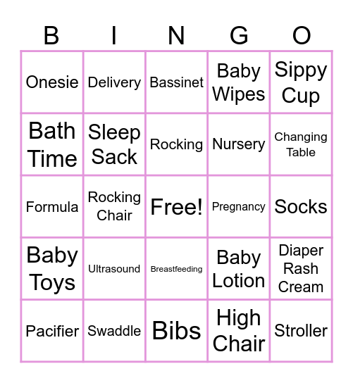 Main Squeeze Bingo Card