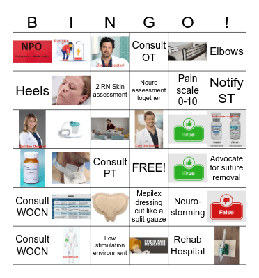 TBI Bingo Card