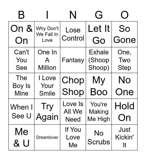Girl Please R3 Bingo Card