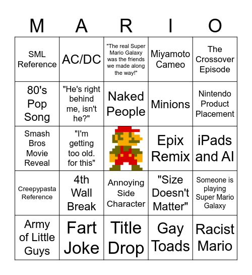 SUPER MARBLOB BINGOB Bingo Card