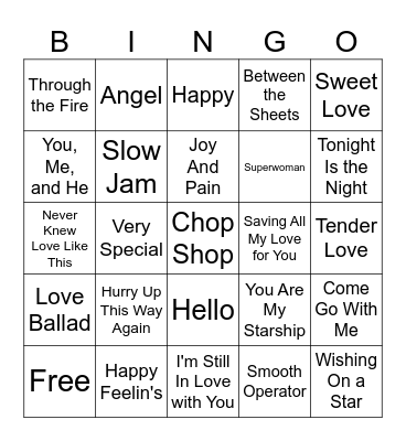 Quiet Storm R5 Bingo Card