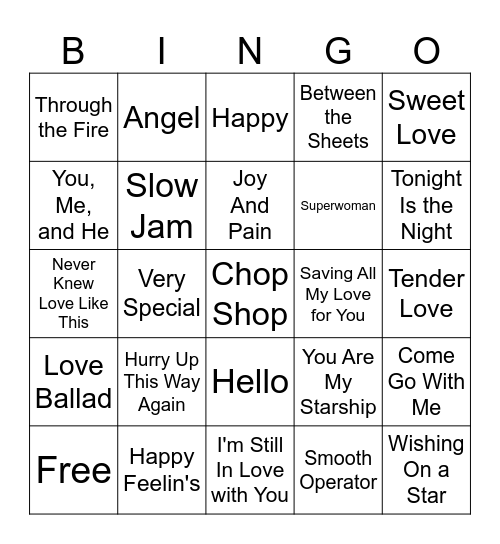 Quiet Storm R5 Bingo Card