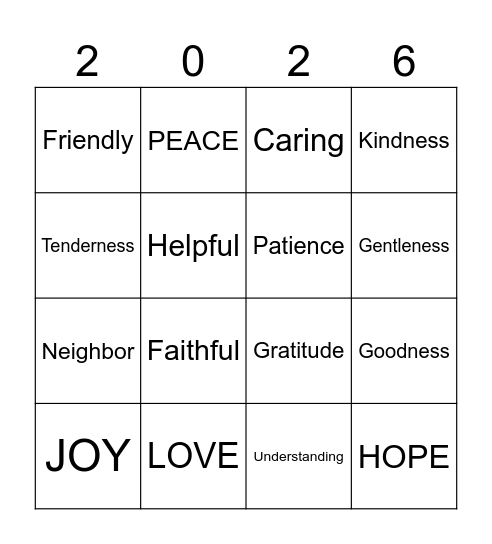 Easter Bingo Card