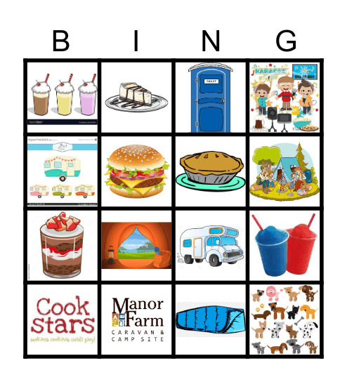Camping Bingo Card
