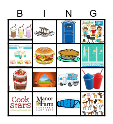 Camping Bingo Card
