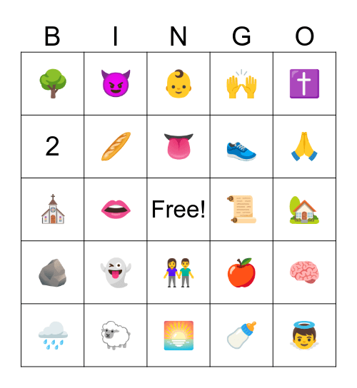 1 Peter 2 Bingo Card