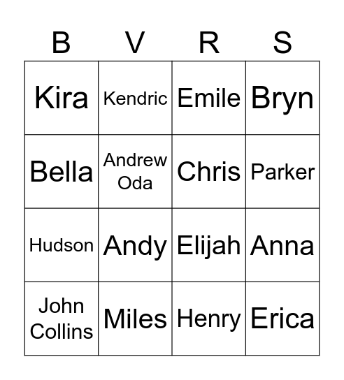 Spring OSUMB Trumpet Spotted Bingo Card