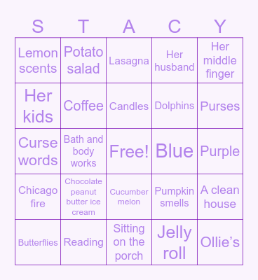 Birthday bingo Card