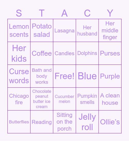 Birthday bingo Card