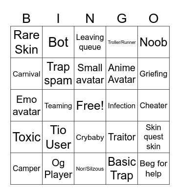 Piggy Bingo Card