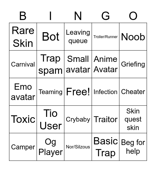 Piggy Bingo Card