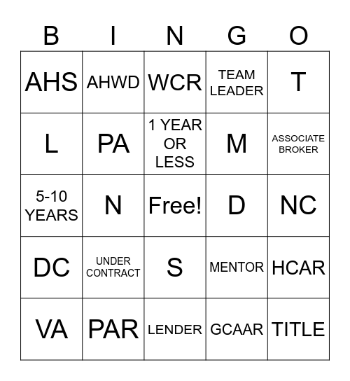 HOMESMART NETWORKING Bingo Card