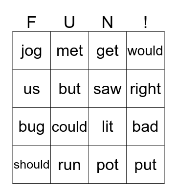 Bingo Card