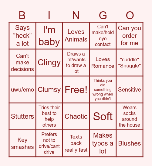 Bottom Bingo Card