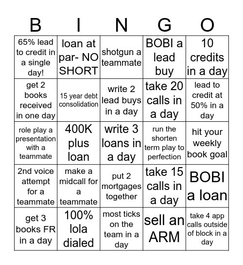 TTP BINGO! Bingo Card