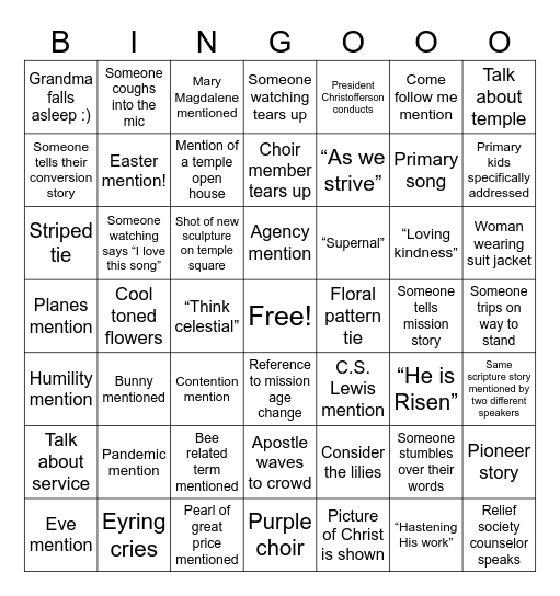 It’s Conference Time!! 🔥🔥 Bingo Card