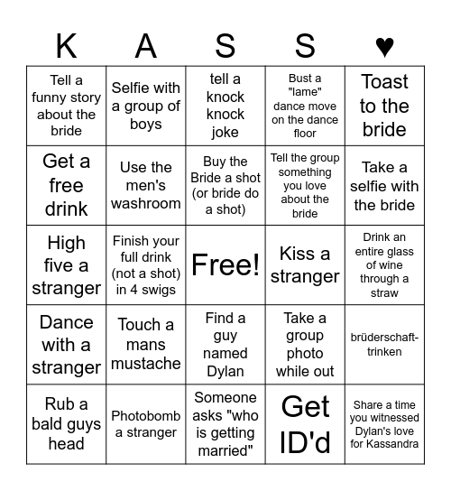 The Last Pickle She'll Ever Tickle Bingo Card