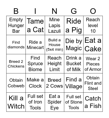 Lauri Epicc Challenge!!! Bingo Card