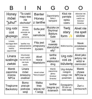 Szalony Mag Bingo Card