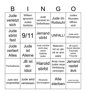 A Little Life - Traumabingo Card