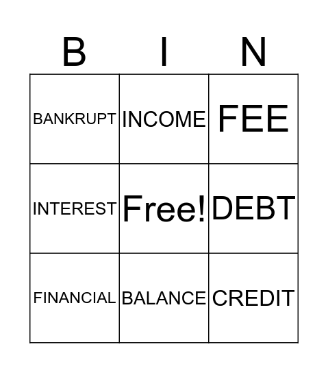 Vocabulary Practice Bingo! Bingo Card