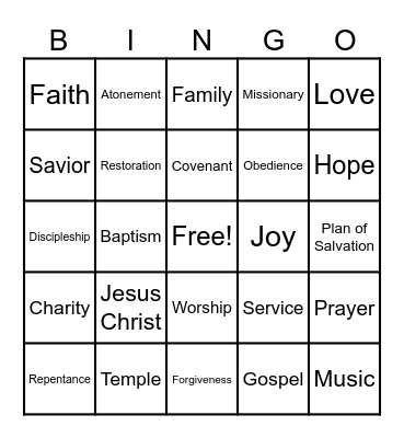 Conference Bingo Card