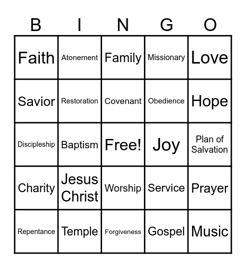 Conference Bingo Card