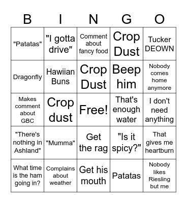 Easter Bingo Card