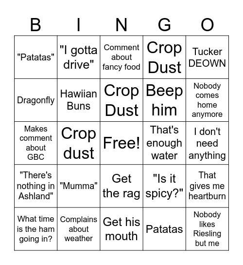 Easter Bingo Card