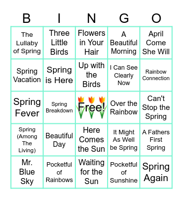 Springtime! Bingo Card