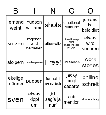 jacky’s birthday batch Bingo Card
