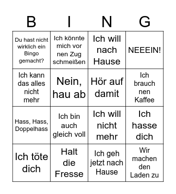 Das Karin-Bingo Card