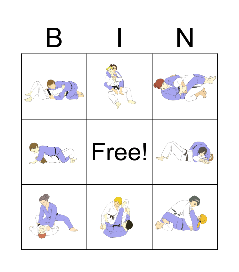 Jiu-Jitsu Bingo Card