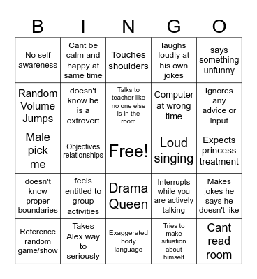 Bingo Card Bingo Card