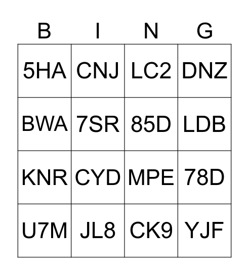 IXL BINGO Card