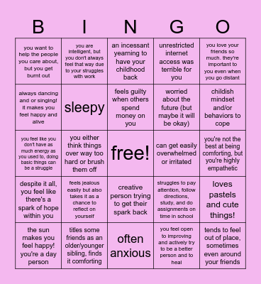venus bingo! Bingo Card