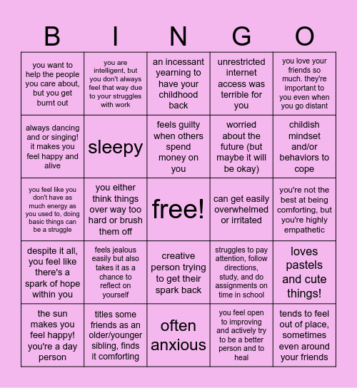 venus bingo! Bingo Card