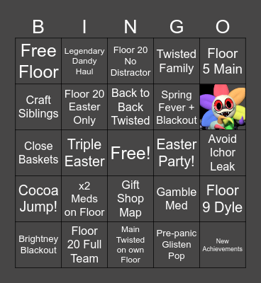 Dandy's World BINGO! Bingo Card