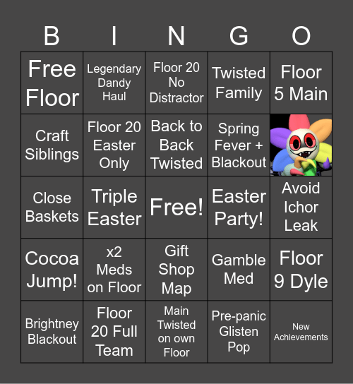 Dandy's World BINGO! Bingo Card