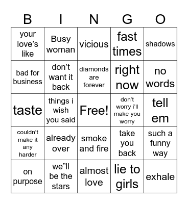 Junocord Bingo Card
