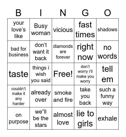 Junocord Bingo Card