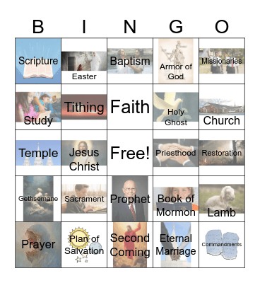 General Conference April 2026 BINGO Card