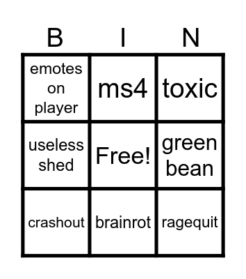 frosaken clips Bingo Card