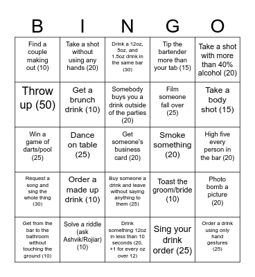 Camp J^2 Bingo Card