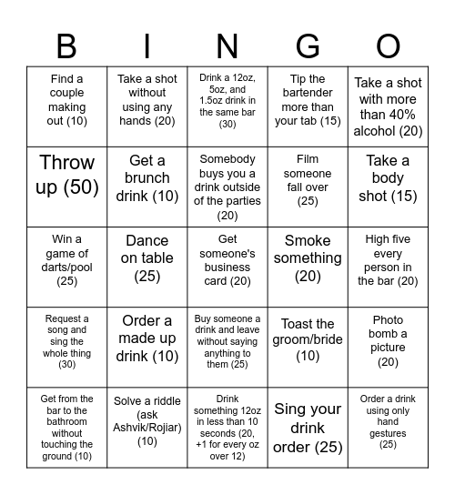 Camp J^2 Bingo Card