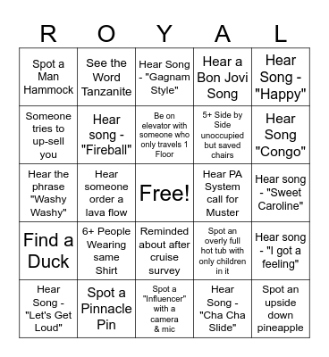 Drinking Game Bingo Card