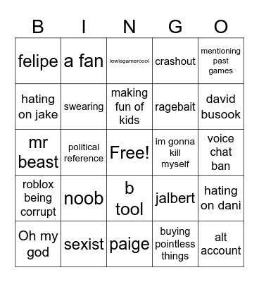 Flamingo bingo Card