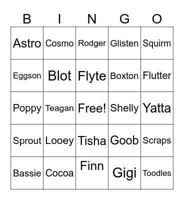 Twisted bingo Card