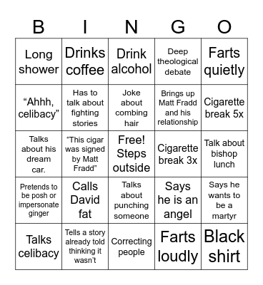 Jon Bingo Card
