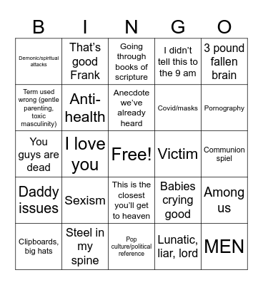 Easter Bingo Card